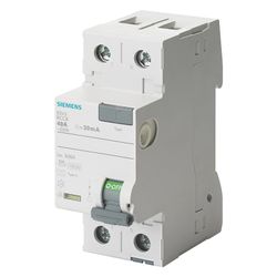 Siemens FI-Schutzschalter 5SV3314-6 Typ A 40A 30mA 2-polig 2TE 230V... SIEMENS-5SV33146 4001869429649 (Abb. 1)