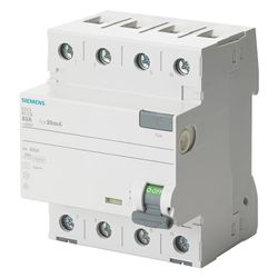 Siemens FI-Schutzschalter 5SV3 4-polig 25A 30mA Typ A 400V 4TE 5SV3342-6... SIEMENS-5SV33426 4001869427768 (Abb. 1)