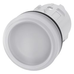Siemens Leuchtmelder 3SU1001-6AA60-0AA0 rund weiß glatte Linse 22,3mm IP67/IP... SIEMENS-3SU10016AA600AA0 4011209946347 (Abb. 1)
