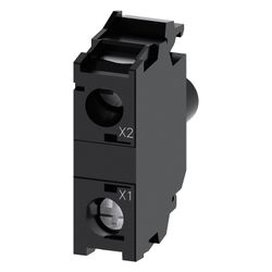 Siemens LED-Modul 24V AC/DC mit integrierter LED Schraubanschluss Frontbefest... SIEMENS-3SU14011BB401AA0 4011209943094 (Abb. 1)