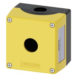 Siemens Aufbaugehäuse für Befehlsgeräte 1-fach 22,3mm Kunststoff Gelb 85x85x6... SIEMENS-3SU18010AA000AA2 4011209968271 (Abb. 1)