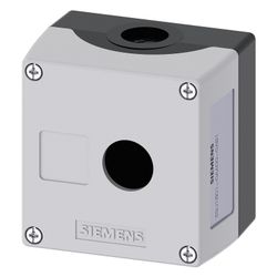 Siemens Aufbaugehäuse für Befehlsgeräte 1-fach 22,3mm Kunststoff Grau 85x85x6... SIEMENS-3SU18010AA000AB1 4011209968264 (Abb. 1)