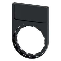 Siemens Schildträger flach abgerundet 29,8x44,8mm schwarz für Bezeichnungssch... SIEMENS-3SU19000AG100AA0 4011209959934 (Abb. 1)