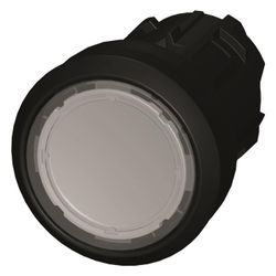Siemens Drucktaster 3SU10000AB700AA0 flach rund 22,3mm Kunststoff schwarz... SIEMENS-3SU10000AB700AA0 4011209956681 (Abb. 1)