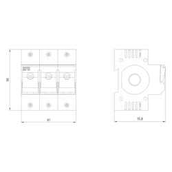 Siemens MINIZED Lasttrennschalter 5SG7133 3-polig 63A 400V für NEOZED D02... SIEMENS-5SG7133 4001869319254 (Abb. 1)