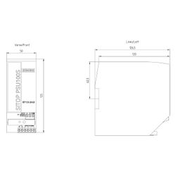 Siemens SITOP PSU100S Stromversorgung 24V 5A 144W IP20 125x50x120mm Schraubanschl... SIEMENS-6EP13332BA20 4025515153481 (Abb. 1)