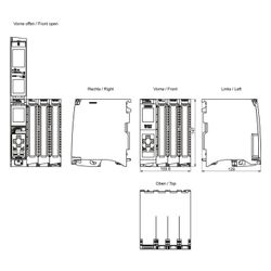 Siemens SIMATIC S7-1500 CPU 1512C-1 PN Kompakt-CPU 32DI/32DO/5AI/2AO 110x147x... SIEMENS-6ES75121CK010AB0 4047623408642 (Abb. 1)