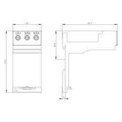 Siemens Einzelaufstellungsträger für Überlastrelais Schraubanschluss 3RU29263AA01... SIEMENS-3RU29263AA01 4011209781085 (Abb. 1)
