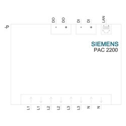 Siemens SENTRON Messgerät 7KM2200-2EA40-1EA1 elektronisch 65A Modbus REG 6TE... SIEMENS-7KM22002EA401EA1 4001869538594 (Abb. 1)