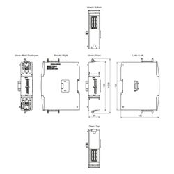 Siemens SIMATIC S7-1200 SM 1222 Digitalausgabemodul 16 Relais 2A 125x30x100mm... SIEMENS-6ES72225HH500XB0 4047623417361 (Abb. 1)