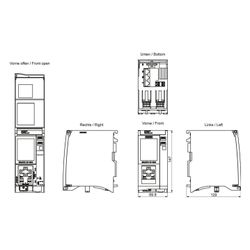 Siemens SIMATIC S7-1500 CPU 1515-2 PN Zentralbaugruppe 5,5MB 147x70x129mm 6ES... SIEMENS-6ES75152AN030AB0 4047623412397 (Abb. 1)