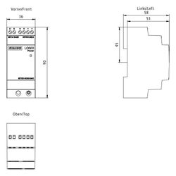 Siemens LOGO!Power Stromversorgung 24V 1,3A 31,2W IP20 90x36x53mm 6EP3331-6SB... SIEMENS-6EP33316SB000AY0 4025515154846 (Abb. 1)