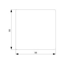 Siemens Wippe neutral aluminiummetallic 55x55mm IP20 5TG6241... SIEMENS-5TG6241 4001869233697 (Abb. 1)
