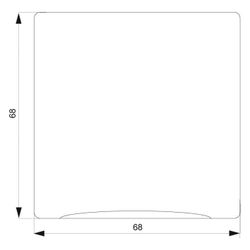 Siemens DELTA style Schutzkontaktsteckdose mit Klappdeckel 16A 250V Titanweiß 70x70x45... SIEMENS-5UB1852 4001869219622 (Abb. 1)