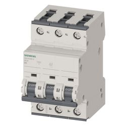 Siemens Leitungsschutzschalter 5SY43066 3-polig Charakteristik B 6A 10kA Einbautiefe ... SIEMENS-5SY43066 4001869181745 (Abb. 1)