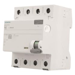 Siemens FI-Schutzschalter 5SV3 4-polig 40A 30mA Typ A 400V 4TE 5SV3344-6... SIEMENS-5SV33446 4001869427775 (Abb. 1)