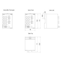 Siemens SCALANCE XB108-2 unmanaged Switch 8x 10/100 Mbit/s IP20 117x80x109mm ... SIEMENS-6GK51082BB002AB2 4047622549704 (Abb. 1)