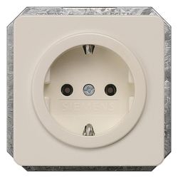 Siemens DELTA profil Schutzkontaktsteckdose 16A 250V Titanweiß Unterputz 5UB1403... SIEMENS-5UB1403 4001869051154 (Abb. 1)