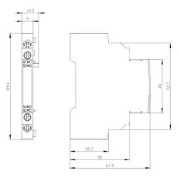 Siemens 3RV29011A Hilfsschalter seitlich anbaubar 1S+1Ö Schraub. S00/S0... SIEMENS-3RV29011A 4011209737075 (Abb. 1)