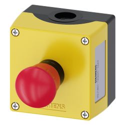 Siemens Gehäuse für Befehlsgeräte 1 Befehlsstelle Kunststoff Gelb IP67/IP69K ... SIEMENS-3SU18010NA002AA2 4011209968349 (Abb. 1)