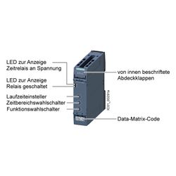 Siemens SIRIUS 3RP25 Zeitrelais Multifunktion 1 Wechsler 13 Funktionen 12-240V AC... SIEMENS-3RP25051AW30 4011209943476 (Abb. 1)