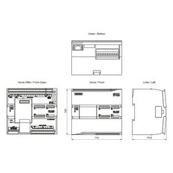 Siemens SIMATIC S7-1200 CPU 1214C Kompakt-CPU DC/DC/Relais 150kB 110x100x75mm... SIEMENS-6ES72141HG400XB0 4047623402732 (Abb. 1)