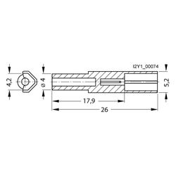 Siemens Griffverbinder für FI/LS-Schalter 5SU1 70mm 5ST38051... SIEMENS-5ST38051 4001869323886 (Abb. 1)