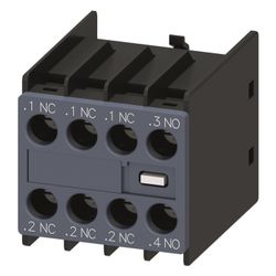 Siemens Hilfsschalterblock 1 Schließer 3 Öffner Baugröße S00-S3 Schraubanschluss ... SIEMENS-3RH29111HA13 4011209829343 (Abb. 1)