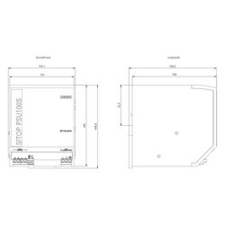Siemens SITOP PSU100S Stromversorgung 24V 20A 480W 1-phasig IP20 145x115x150mm 6E... SIEMENS-6EP13362BA10 4025515152897 (Abb. 1)