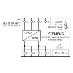 Siemens SITOP PSU300S Stromversorgung 24V 20A 480W 3-phasig Schraubanschluss IP20... SIEMENS-6EP14362BA10 4025515151388 (Abb. 1)