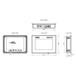 Siemens SIMATIC HMI MTP700 Unified Basic Panel 7" TFT 800x480px IP65 214x158x... SIEMENS-6AV21233GB320AW0 4034106035198 (Abb. 1)