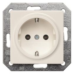 Siemens Schutzkontaktsteckdose DELTA i-system 16A 250V Titanweiß Unterputz 70x70x45mm ... SIEMENS-5UB1511 4001869051550 (Abb. 1)