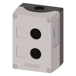 Siemens Aufbaugehäuse für Befehlsgeräte 2-fach Kunststoff grau 22,3mm 114x85x... SIEMENS-3SU18020AA000AB1 4011209969339 (Abb. 1)