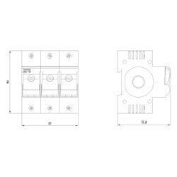 Siemens MINIZED Lasttrennschalter 5SG7133 3-polig 63A 400V für NEOZED D02... SIEMENS-5SG7133 4001869319254 (Abb. 1)