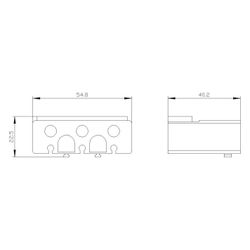 Siemens Klemmenabdeckung 3-polig für Rahmenklemmen Baugröße S2 3RT29364EA2... SIEMENS-3RT29364EA2 4011209947221 (Abb. 1)