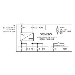 Siemens SITOP PSU6200 Netzgerät 24V 5A 120W 135x35x125mm IP20 6EP3333-7SB00-0... SIEMENS-6EP33337SB000AX0 4025515155164 (Abb. 1)
