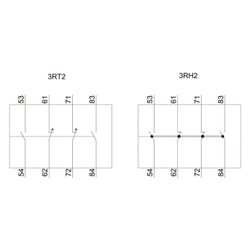 Siemens Hilfsschalterblock SIRIUS 3RH29 2S/2Ö Schraubanschluss für 3RT2/3RH2 ... SIEMENS-3RH29111XA220MA0 4011209891579 (Abb. 1)