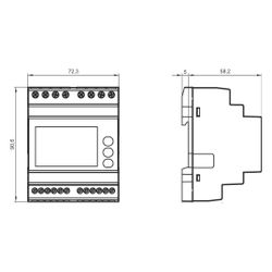 Siemens SENTRON Messgerät PAC1600 4TE Modbus S0 100A IP40 7KT1661... SIEMENS-7KT1661 4001869563565 (Abb. 1)