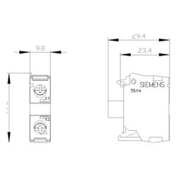 Siemens LED-Modul mit integrierter LED 230V weiß Frontbefestigung Schraubansc... SIEMENS-3SU14011BF601AA0 4011209943537 (Abb. 1)
