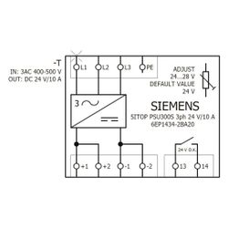 Siemens Stromversorgung SITOP PSU300S 24 V 10 A 240 W 3-phasig Schraubanschluss 7... SIEMENS-6EP14342BA20 4025515154044 (Abb. 1)