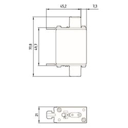 Siemens NH-Sicherung NH000 10A 500V AC 250V DC gG mit Stirnkennmelder 3NA3803... SIEMENS-3NA3803 4001869056807 (Abb. 1)