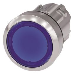 Siemens SIRIUS ACT Leuchtdrucktaster flach tastend Metall 22,3mm Blau 3SU1051... SIEMENS-3SU10510AB500AA0 4011209965713 (Abb. 1)