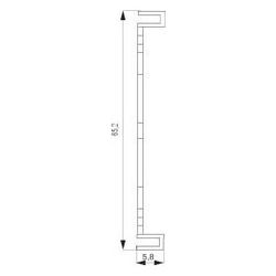Siemens DELTA profil Zwischenrahmen 65x65mm glänzend Titanweiß IP20 5TG1806... SIEMENS-5TG1806 4001869041858 (Abb. 1)