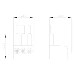 Siemens 3-Phasen-Einspeiseklemme für Motorstarter mit Schraubanschlusstechnik 3RM19... SIEMENS-3RM19201AA 4011209915107 (Abb. 1)