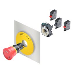 Siemens Not-Halt-Pilztaster 3SU1100-1HB20-1CH0 mit zwangsläufiger Verrastung ... SIEMENS-3SU11001HB201CH0 4011209957817 (Abb. 1)
