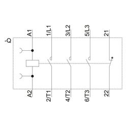 Siemens Schütz 3RT2016-1AP02 4kW 230V AC 3-polig S00 Schraubanschluss 1Ö 45x58x73... SIEMENS-3RT20161AP02 4011209784949 (Abb. 1)
