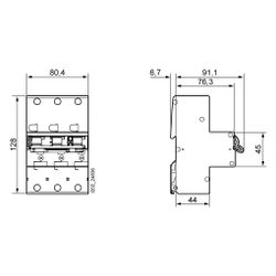 Siemens Hauptleitungsschutzschalter 5SP3335-3 3-polig 35A 400V E-Charakteristik 25kA ... SIEMENS-5SP33353 4001869496894 (Abb. 1)