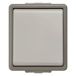Siemens DELTA Fläche Taster 5TD4707 Aufputz IP44 10A 250V 1 Wechsler Grau 66x75x54mm... SIEMENS-5TD4707 4001869060620 (Abb. 1)
