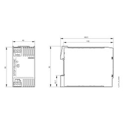 Siemens SITOP PSU100C Stromversorgung 24V 2,5A 60W geregelt Tragschienenmontage I... SIEMENS-6EP13325BA00 4025515152613 (Abb. 1)