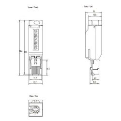 Siemens RJ45 Steckverbinder IE FC Plug 180 180 Grad Kabelabgang IP20 13,7x16x... SIEMENS-6GK19011BB102AA0 4019169403931 (Abb. 1)